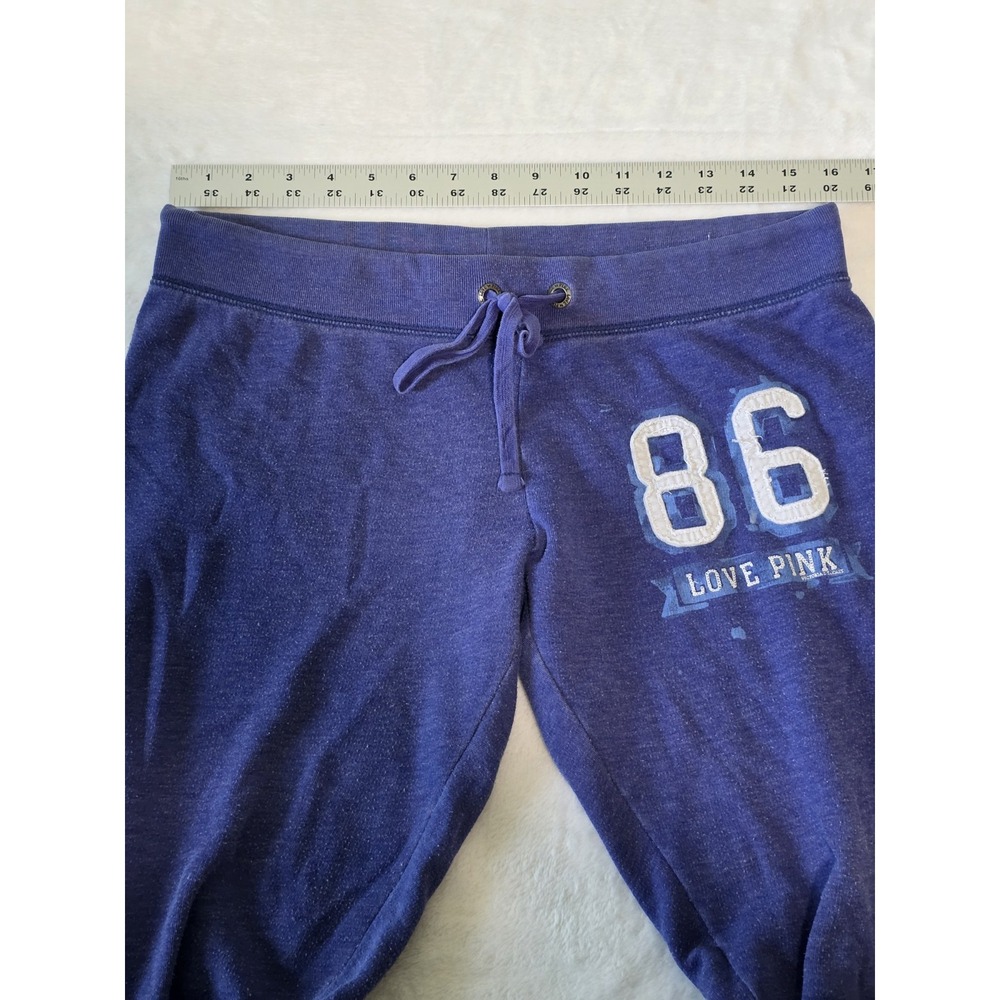 Victoria's Secret PINK Vintage Y2K Womens Small Blue 86' Embroidered Sweat Set - Picture 11 of 14
